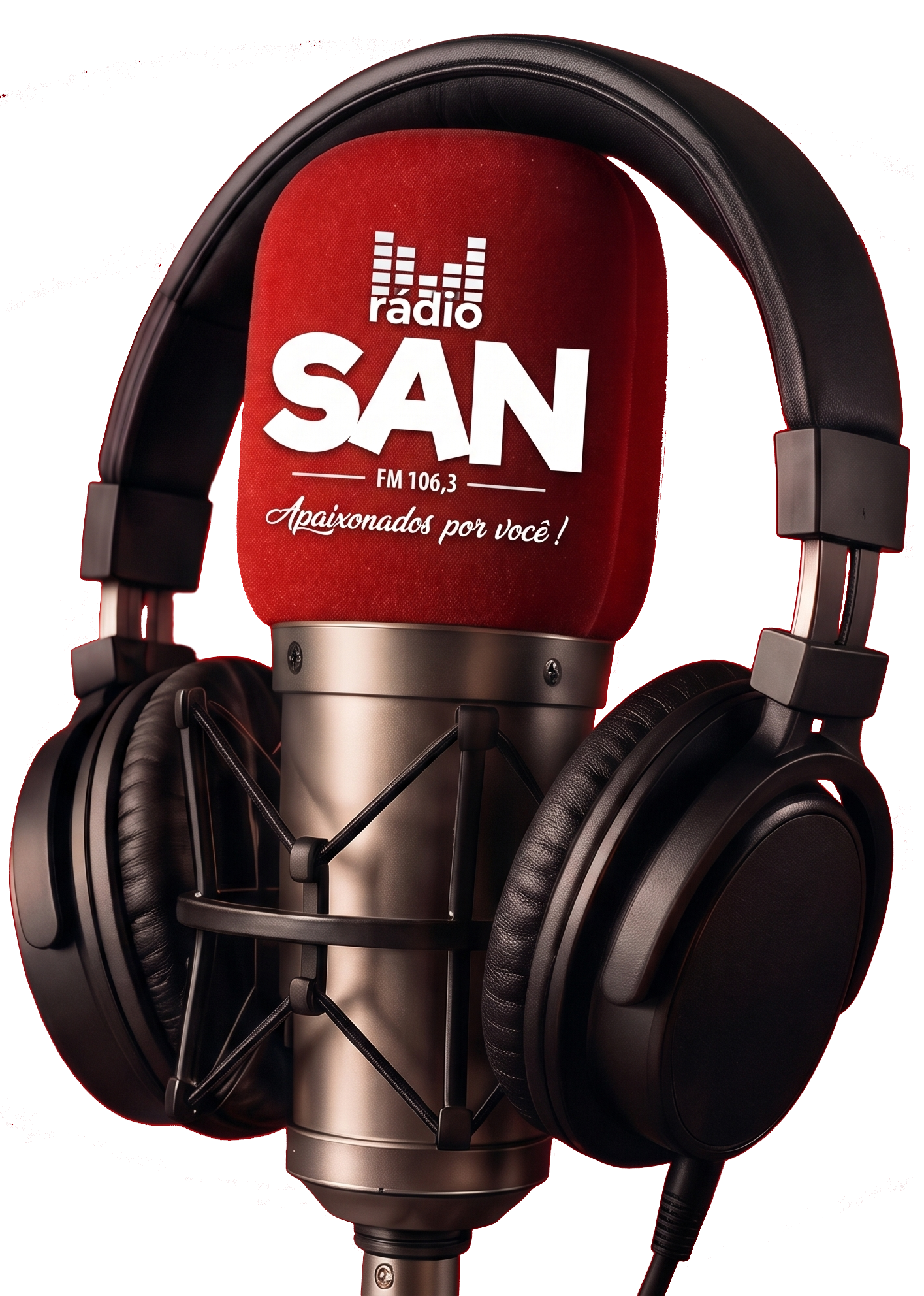 Microfone e Fone de Ouvido Profissional