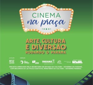 Projeto Cinema na Praça estará amanhã em Capitão Leônidas Marques exibindo dois filmes nacionais