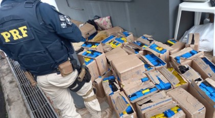 Caminhão de Capitão é apreendido no Rio Grande do Sul com 562 kg de maconha; três pessoas foram presas