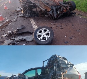 Motorista de carro com placas de Nova Prata do Iguaçu morre em acidente na BR-277